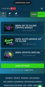 CasinoMax bonus