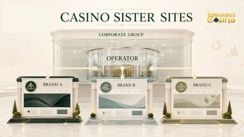 Three casino sister sites connected to the same operator and corporate group