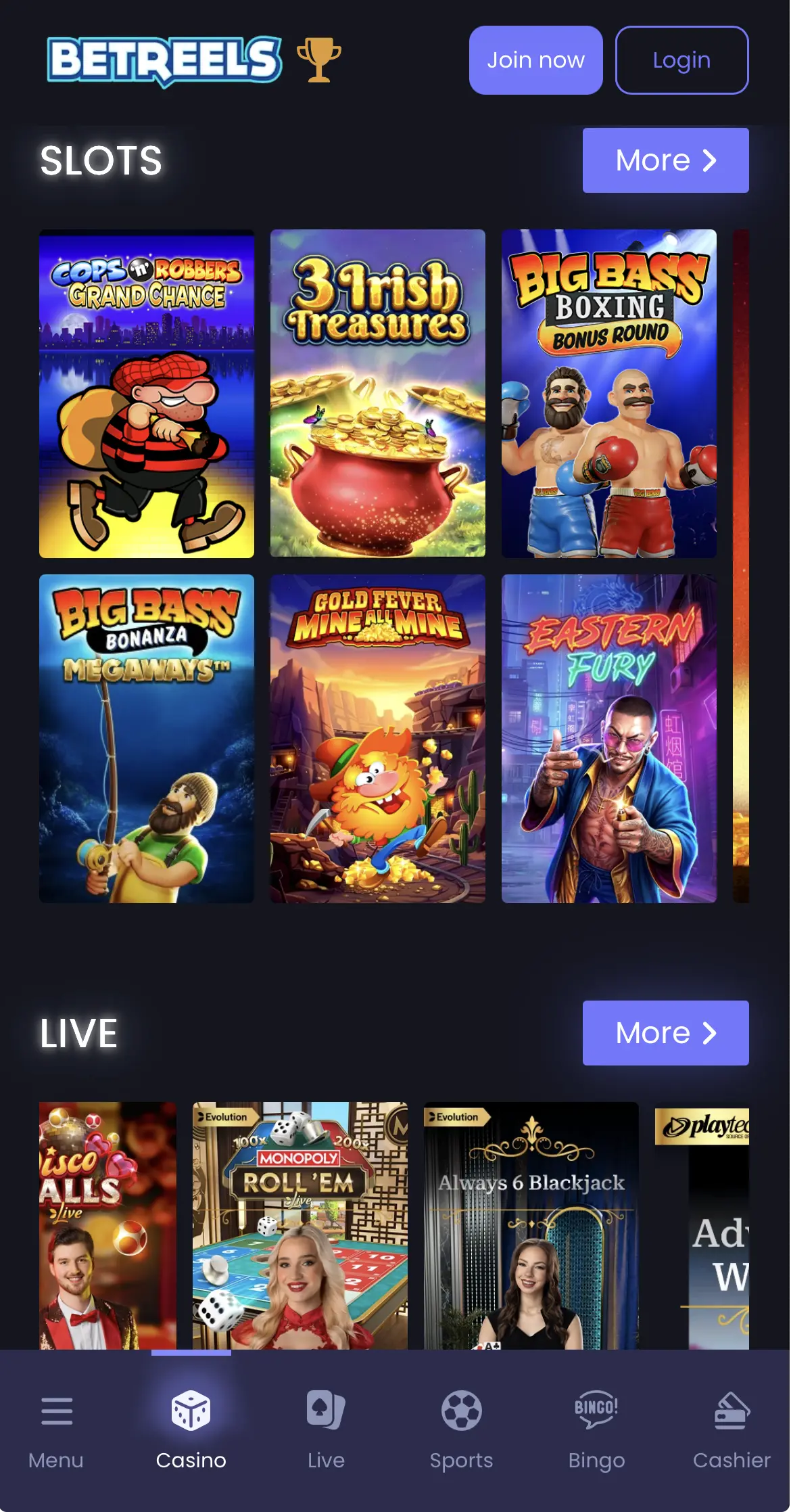 Betreels casino